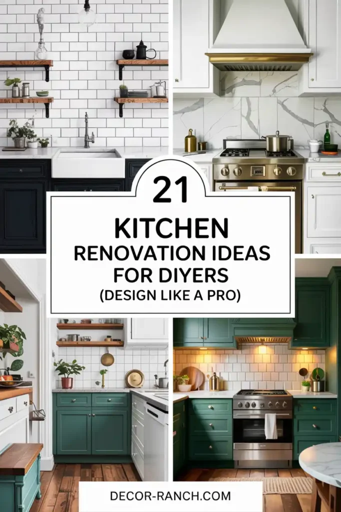 21 Kitchen Renovation Ideas For DIYers (Design Like A Pro)