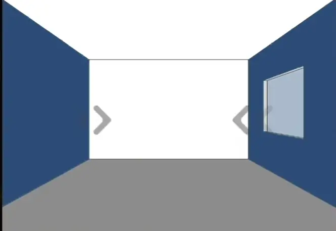 opposite wall in blue color