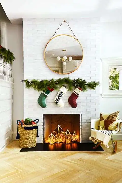 Christmas fireplace