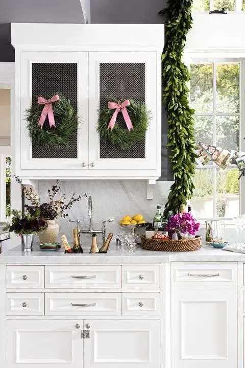 Christmas kitchen decor wreath