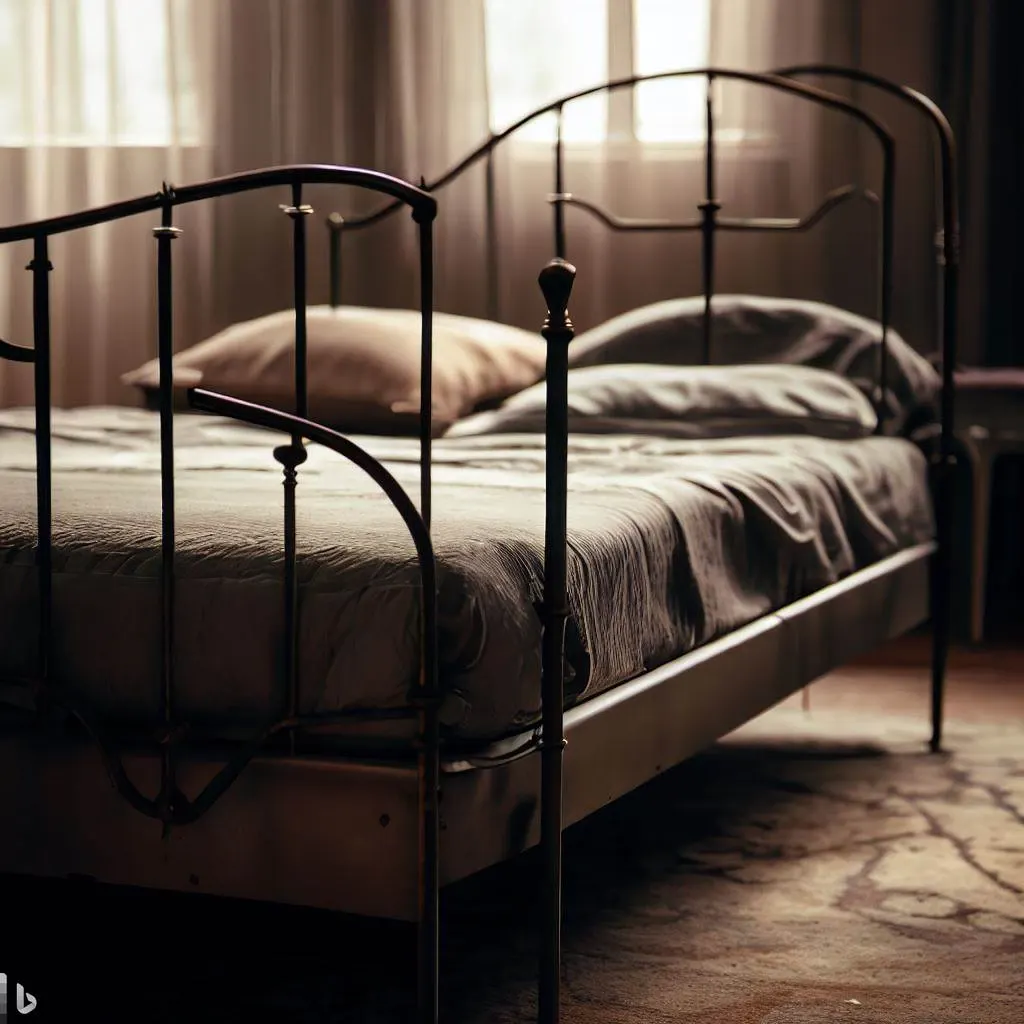 rustic bedroom metal bed frame