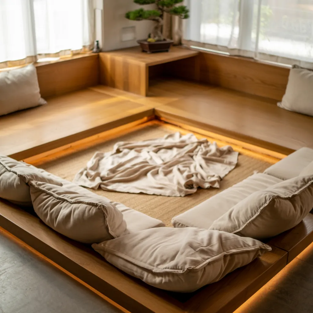 japandi lounge area