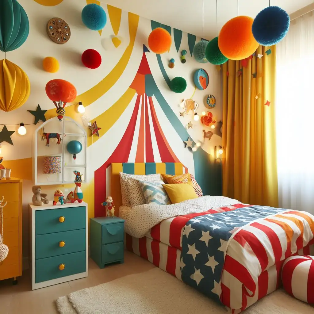 Carnival Fun-Inspired small bedroom