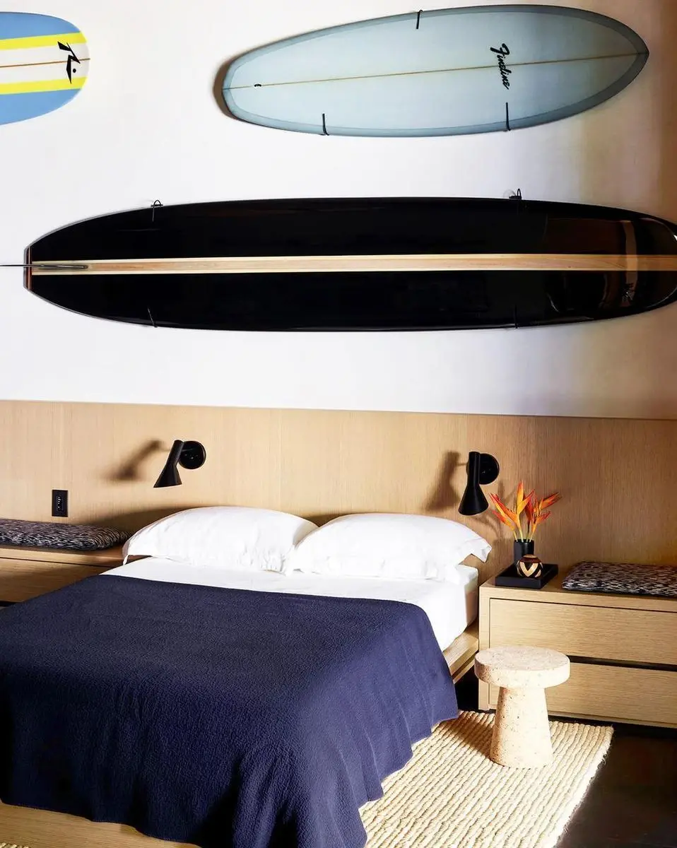Teen Boy Bedroom With Surfboards Collection 