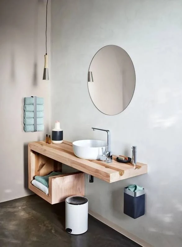 bathroom vanity ideas - curl back bathroom vanity