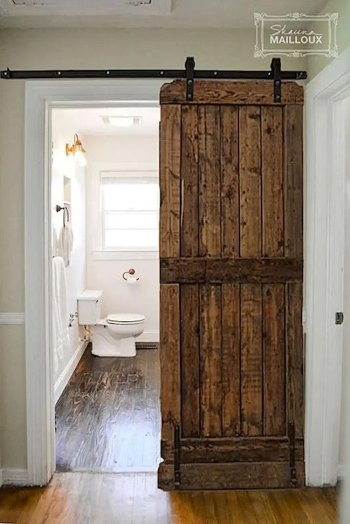 small space sliding door wooden sliding door