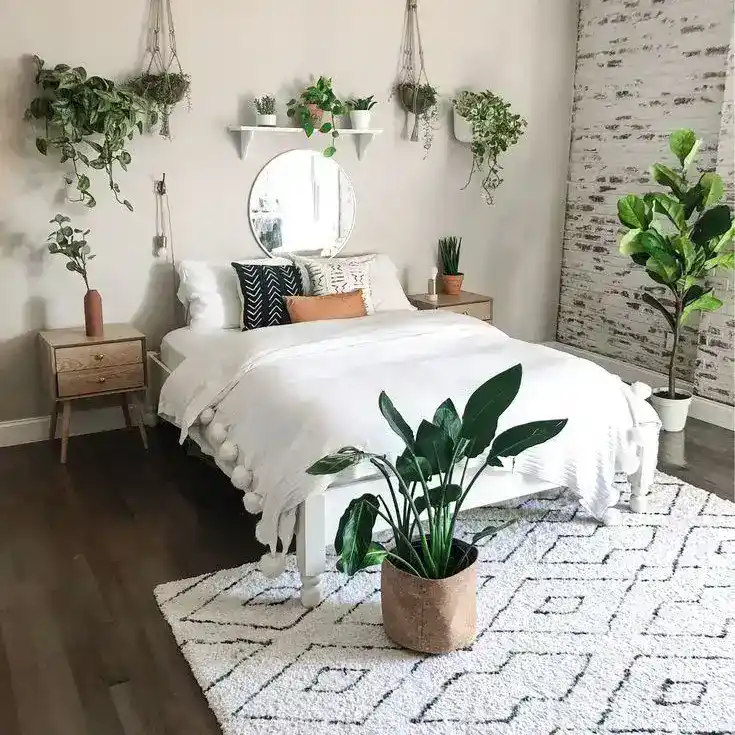 plants in the bedroom