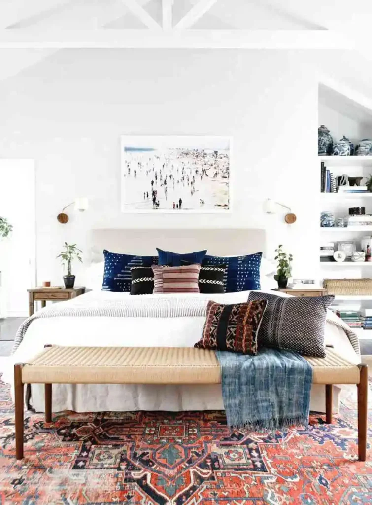 Bohemian Blue Master Bedroom Color Ideas