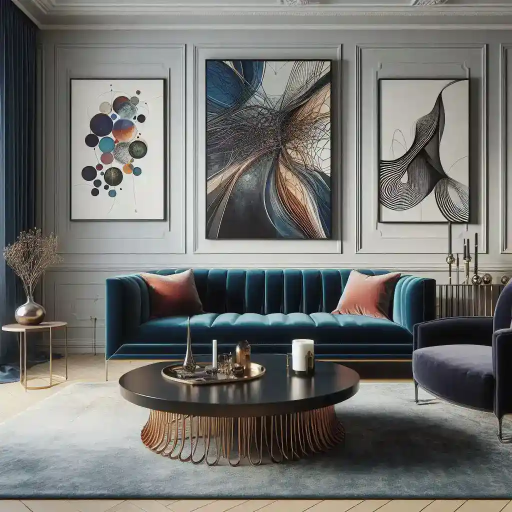 avant-garde artwork latest living room design trends