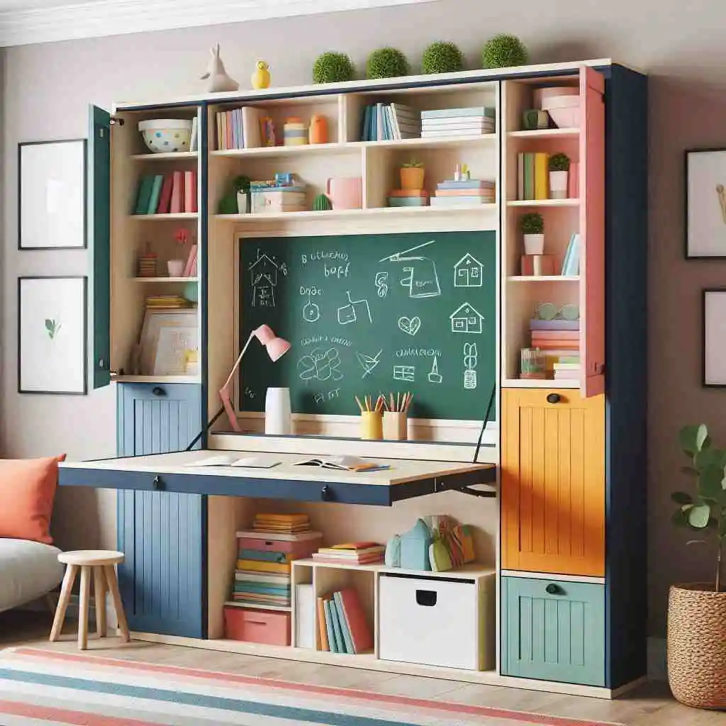 Fold out murphy desk for kids