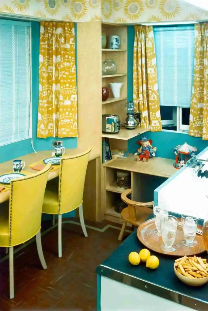 lime tone kitschy kitchen