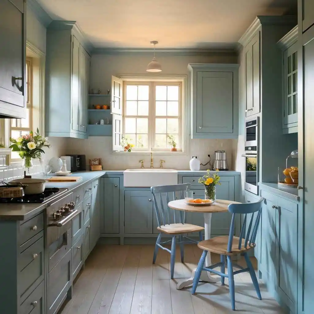 powder blue kitchen design color