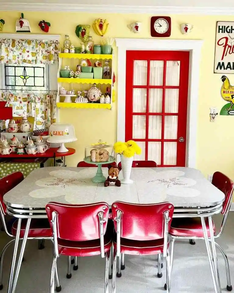 yellow lemon kitschy kitchen