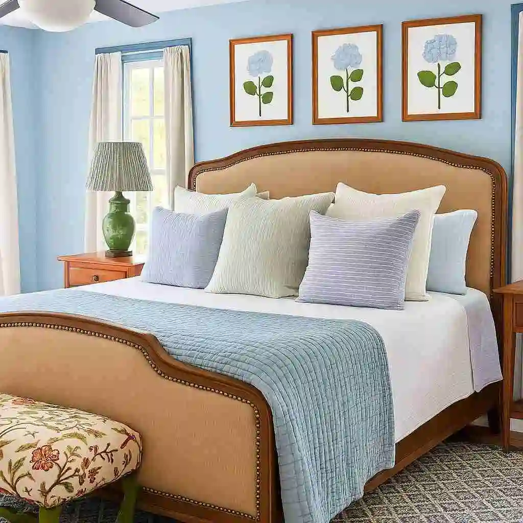 bedroom bedroom decor with different shades of blue