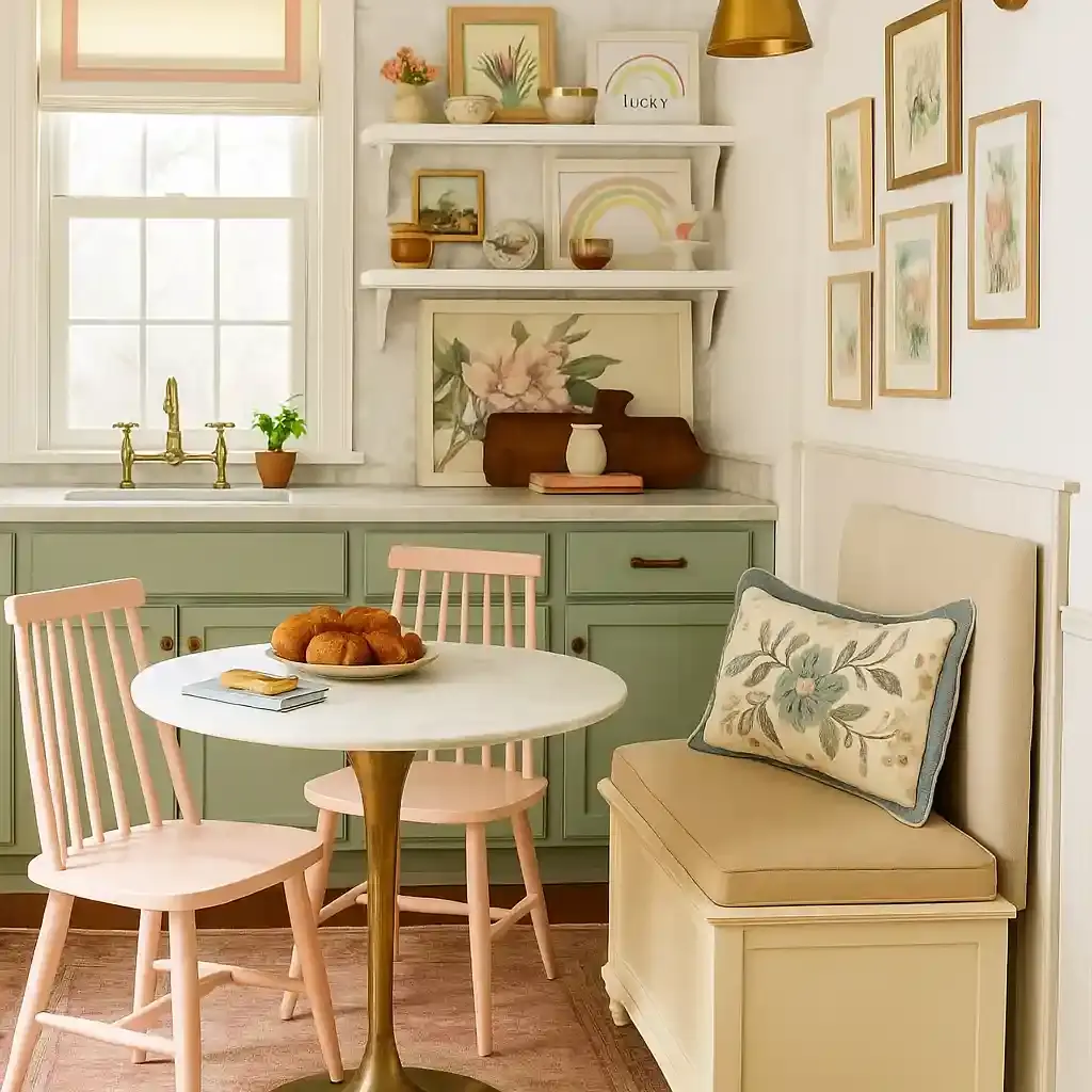 dining space in the kitchen