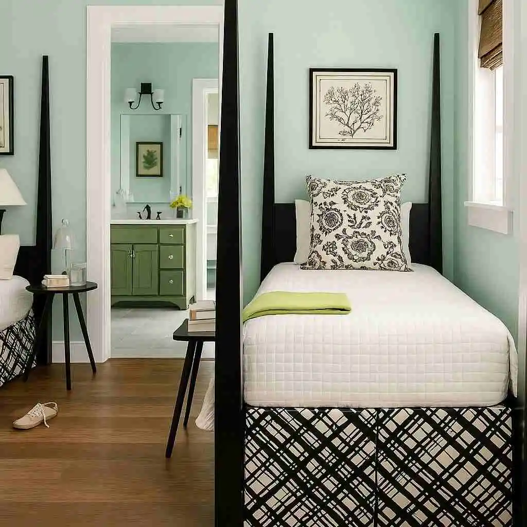 guest blue bedroom