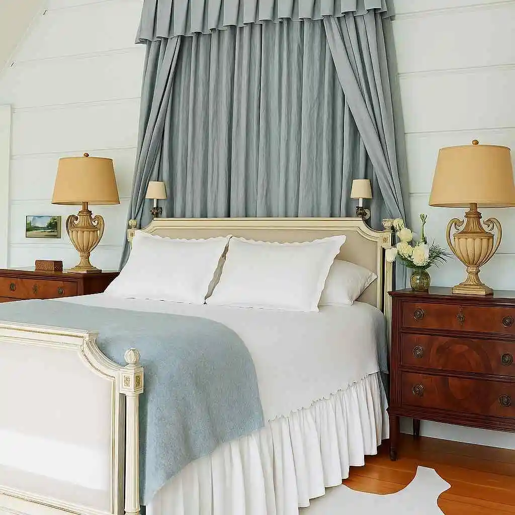 swedish blue bedroom
