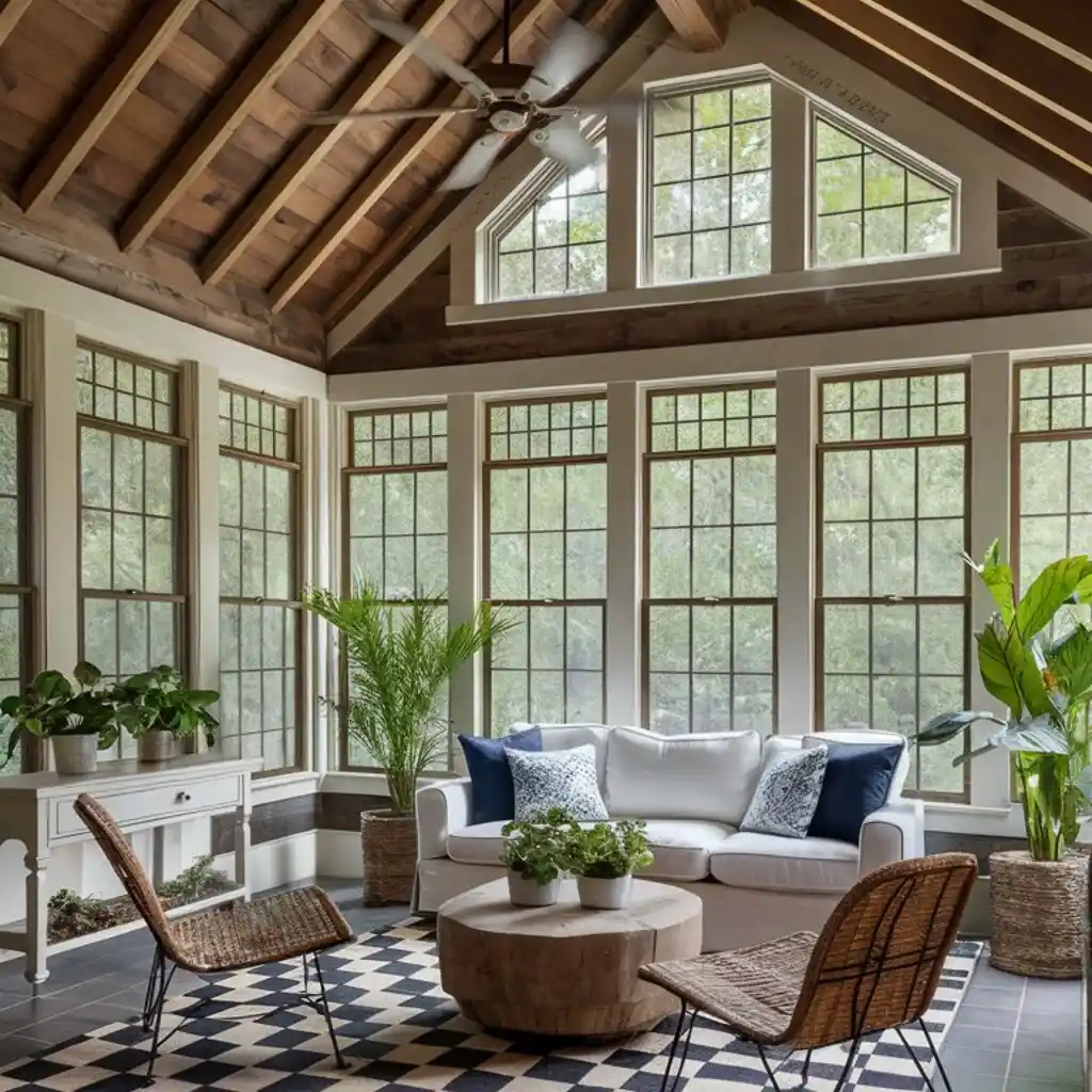 Area Rug screen-in porch