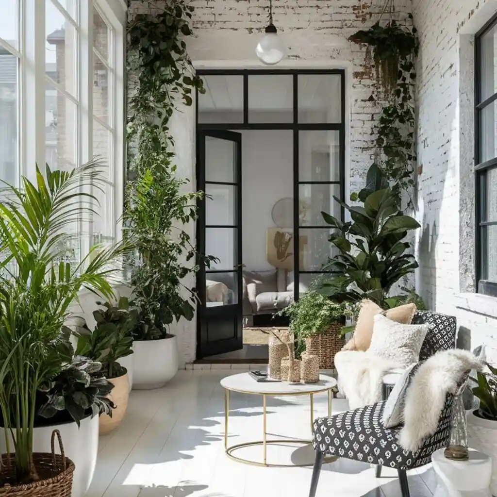 Boho Style screen-in porch