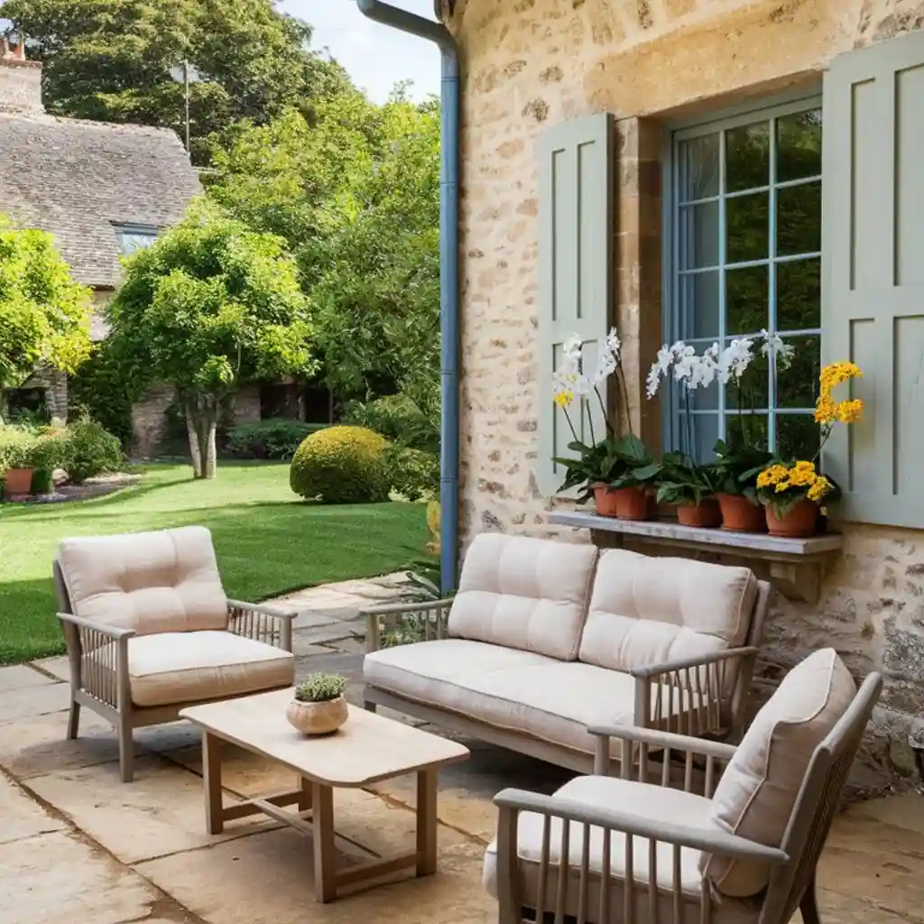 Coffee-Reading Nook wraparound porch