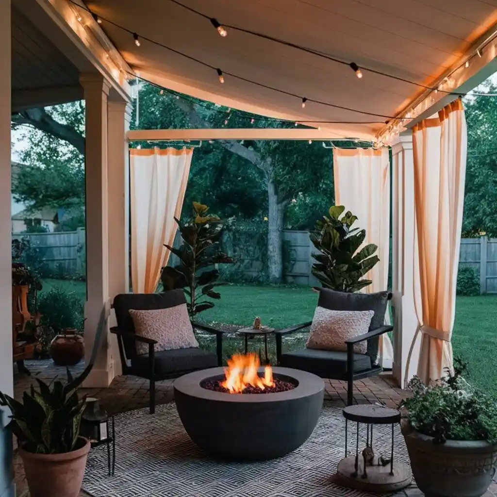 DIY Covered Porch with an Awning