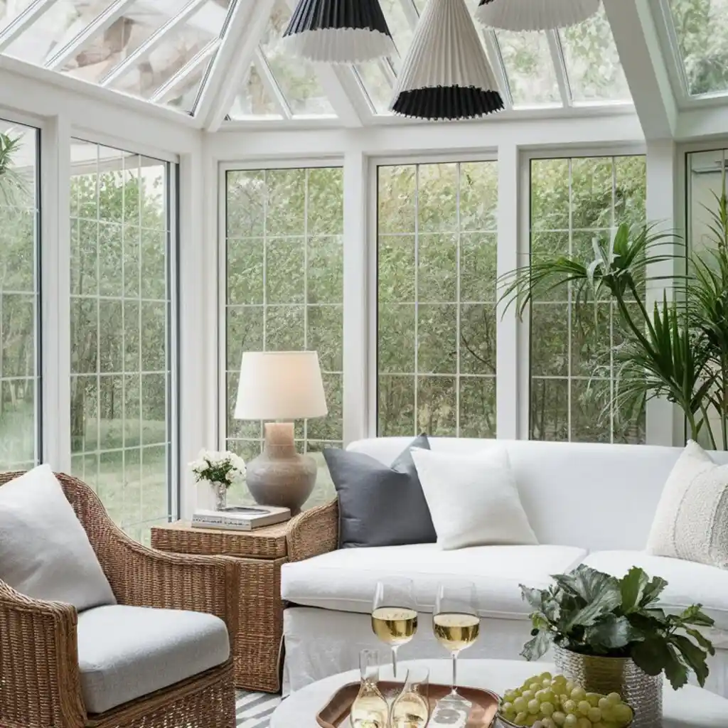 Layer Lighting in screen-in porch