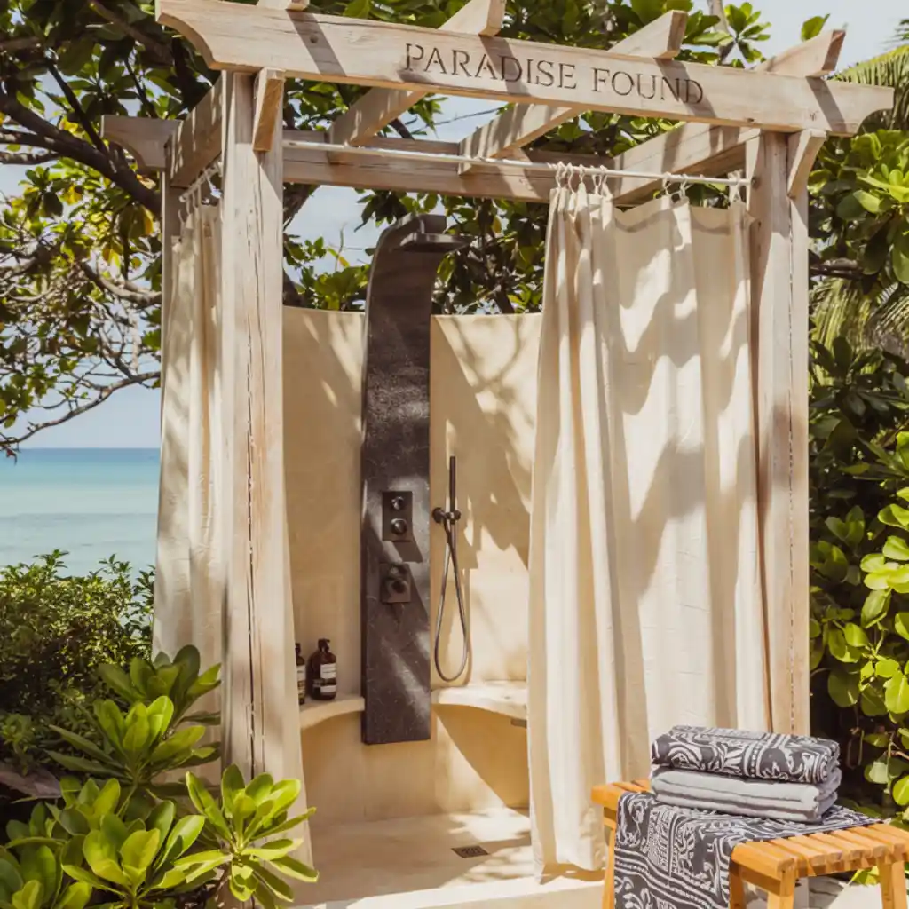 Outdoor Shower With Pergola