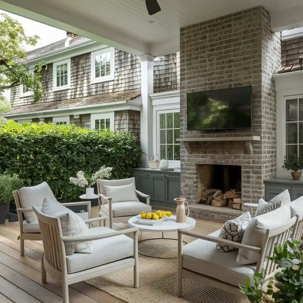 outdoor living room covered porch